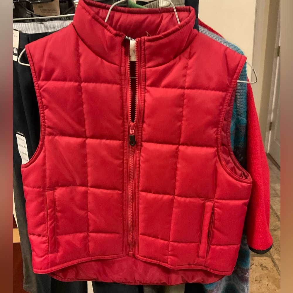 No Boundaries red puffer vest girls 7/8
